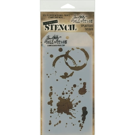 UPC: 0794504708356 | Tim Holtz Layered Stencil 4.125 X8.5 -Splatters