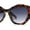 Tortoise - Smoke, variant on Womens Mod Geometric Angular Cat Eye Plastic Sunglasses Shiny Black - Smoke