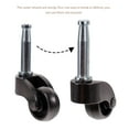 thumbnail image 2 of DINHEAROM 4Set Round Furniture Caster Wheels for Small Space Furniture in 2.8X1.6in Black, 2 of 8