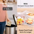 thumbnail image 4 of Scelleuse sous Vide Portable avec 30 Sacs (15S+15M), Scelleuse Alimentaire Compacte pour Stockage Alimentaire, 4 of 5
