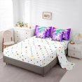 thumbnail image 5 of Manfei Cute Colorful Unicorn 7-Piece Bedding Comforter Set,Cartoon Animal King Bedding Sets,Graffiti Rainbow Bed Sheets For Girl Kids,Luxury Bedroom Decor Reversible, 5 of 8