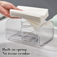thumbnail image 5 of Transparent Wall - Mounted Toilet Tissue Box, Non - Perforated Toilet Paper Holder & Storage Rack for Bathroom Organization, 5 of 7