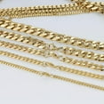 thumbnail image 5 of Men 3/5/7/9/11mm 18-36 inch Gold Cuban Link Chain Necklace Stainless Steel Gift, 5 of 8