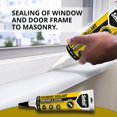 thumbnail image 6 of Siliconized Super Acrylic Latex Sealant, Indoor & Outdoor Paintable Caulk - Flexible, Weather & Moisture Resistant, White Caulking for Baseboards, Windows, Doors & More - 5.5 oz (160 ml), 6 of 7