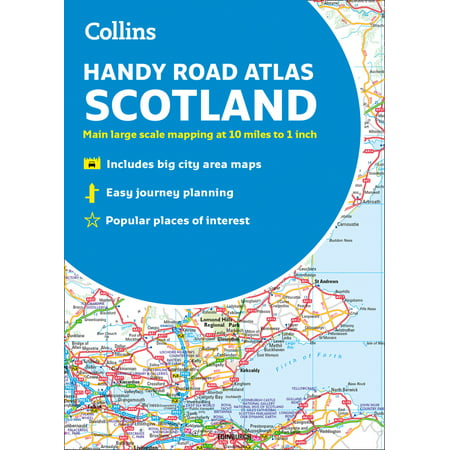 2019 collins handy road atlas scotland - paperback: (Best Places To Live In Scotland 2019)