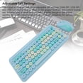 thumbnail image 4 of Combo Clavier et Souris WL, Émetteur USB 2,4G, Ensemble Clavier et Souris, Clavier Rétro à Touches Rondes avec Souris Réglable 1000 DPI 1200 DPI 1600 DPI, 4 of 7