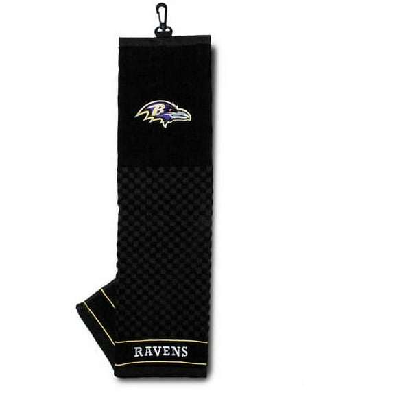 Team Golf NFL Baltimore Ravens Embroidered Golf Towel