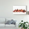 thumbnail image 3 of Trademark Fine Art 'Vancouver Canada Skyline Red' Canvas Art by Michael Tompsett, 3 of 4