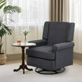 thumbnail image 6 of Swivel Glider Rocking Recliner, Nursery Glider Chair, Soothing Rocking Motion, Nursery Breastfeeding Maternity Chair for Living Room, Office, Bedroom, 6 of 7