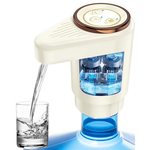 Water Dispenser, Portable Electric Water Bottle Pump with Timer Function, for 5 Gallon Bottles,for Home Kitchen Camping,1 x water pump 1 x charging cable