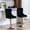 Black, variant on 360° Swivel and Customizable Height - Comfortable Bar Stools Set for Your Kitchen