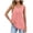 Pink, variant on Chbgutlmr Womens Tank Tops Sleeveless V Neck Ruched Front T-Shirts Casual Loose Summer Comfy Plain Tee Tops