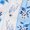 BLUE, variant on Women's Striped Floral Print Wide Leg Casual Pants