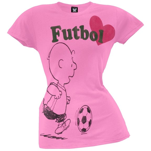 Peanuts - Futbol Ladies T-Shirt - Large