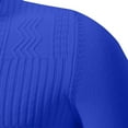 thumbnail image 6 of Aueoeo Mens Quarter Zip Pullover Stripe Soft Sweatshirt Long Sleeve Mock Neck Sweater Fashion Warm Pullover, 6 of 7