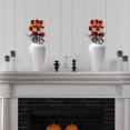 thumbnail image 6 of Fake Plants Outdoor, Halloween Maple Pumpkin Branch, Autumn Artificial Black Plant Stem with Black Maple Leaves, Faux Maple Leaves Spray for Thanksgiving Home Decor 20 Inch, 6 of 6