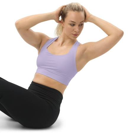 

Just Fog Lavender longline sports bra