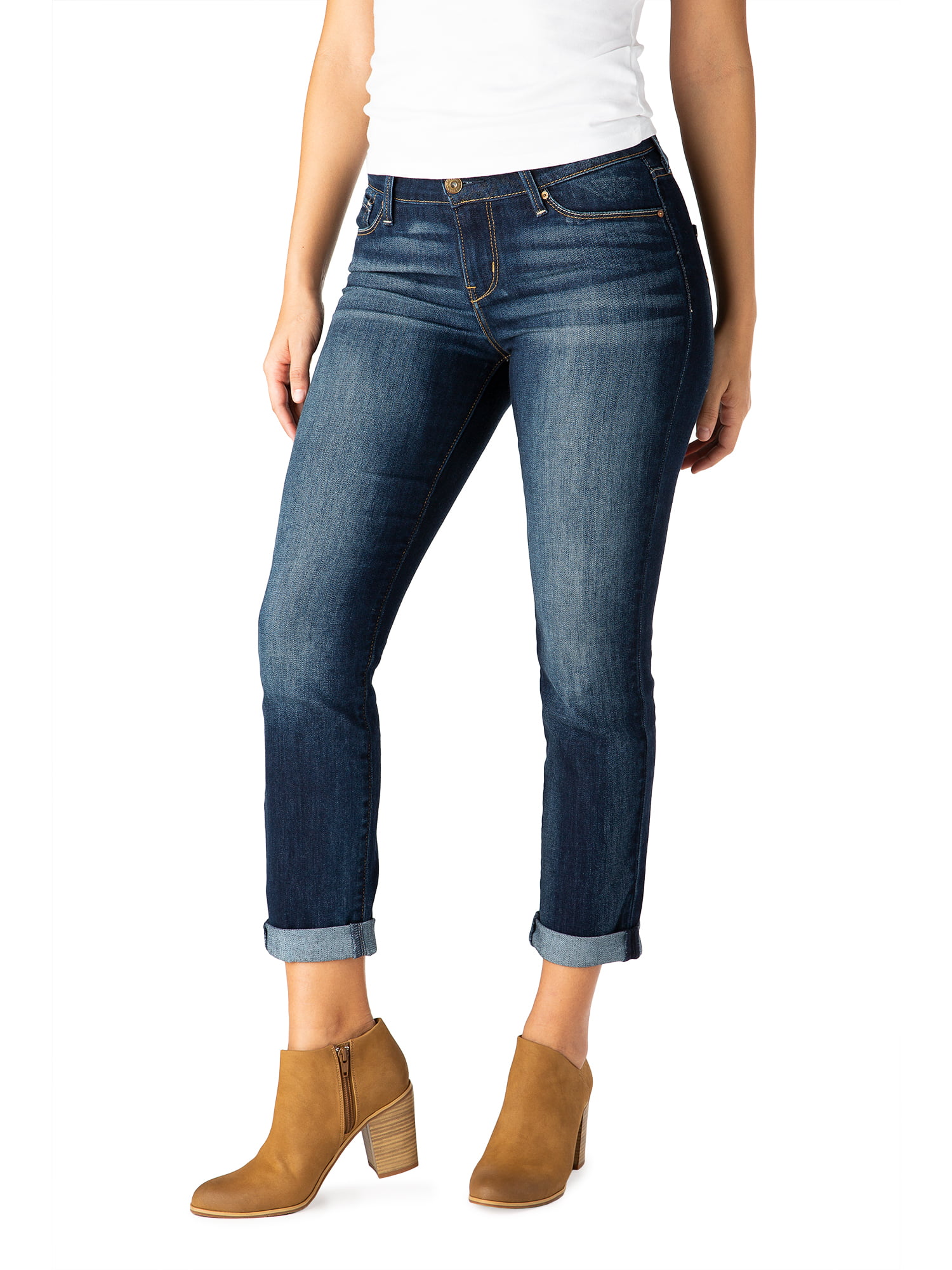 Co. Women's Modern Slim Cuffed Jeans 