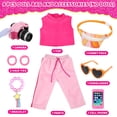 thumbnail image 2 of Set de viaje de ropa y accesorios para muñecas de 18 pulgadas, 2 of 7