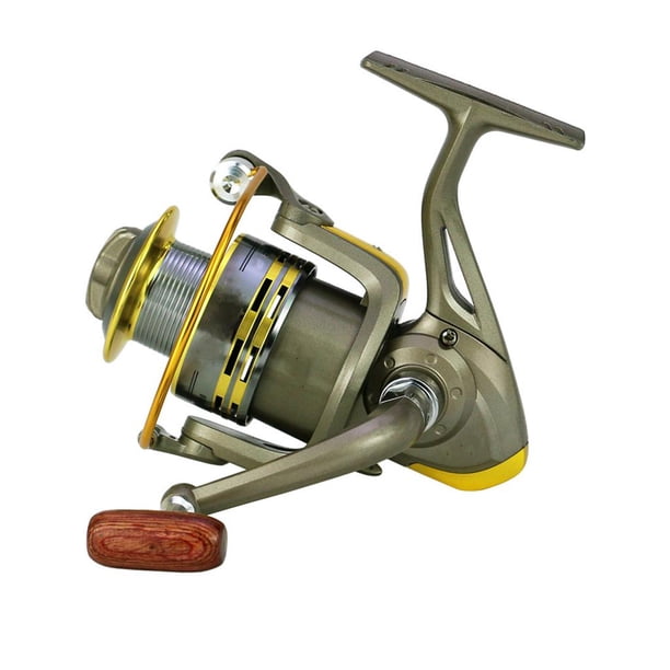 12 + 1BB 5.5: 1 Rueda De Carrete De Pesca De Metal Izquierda / Derecha Profesional De Agua Dulce Herramienta De Equipo Duradero De De GS3000 Soledad Carrete de pesca giratorio