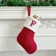 thumbnail image 1 of Seyotauo Christmas Stockings with Initials, Embroidered Xmas Stockings, 7" Large Knitted Xmas Stocking, Christmas Party Fireplace Family Hanging Stocking Decorations, 1 of 6