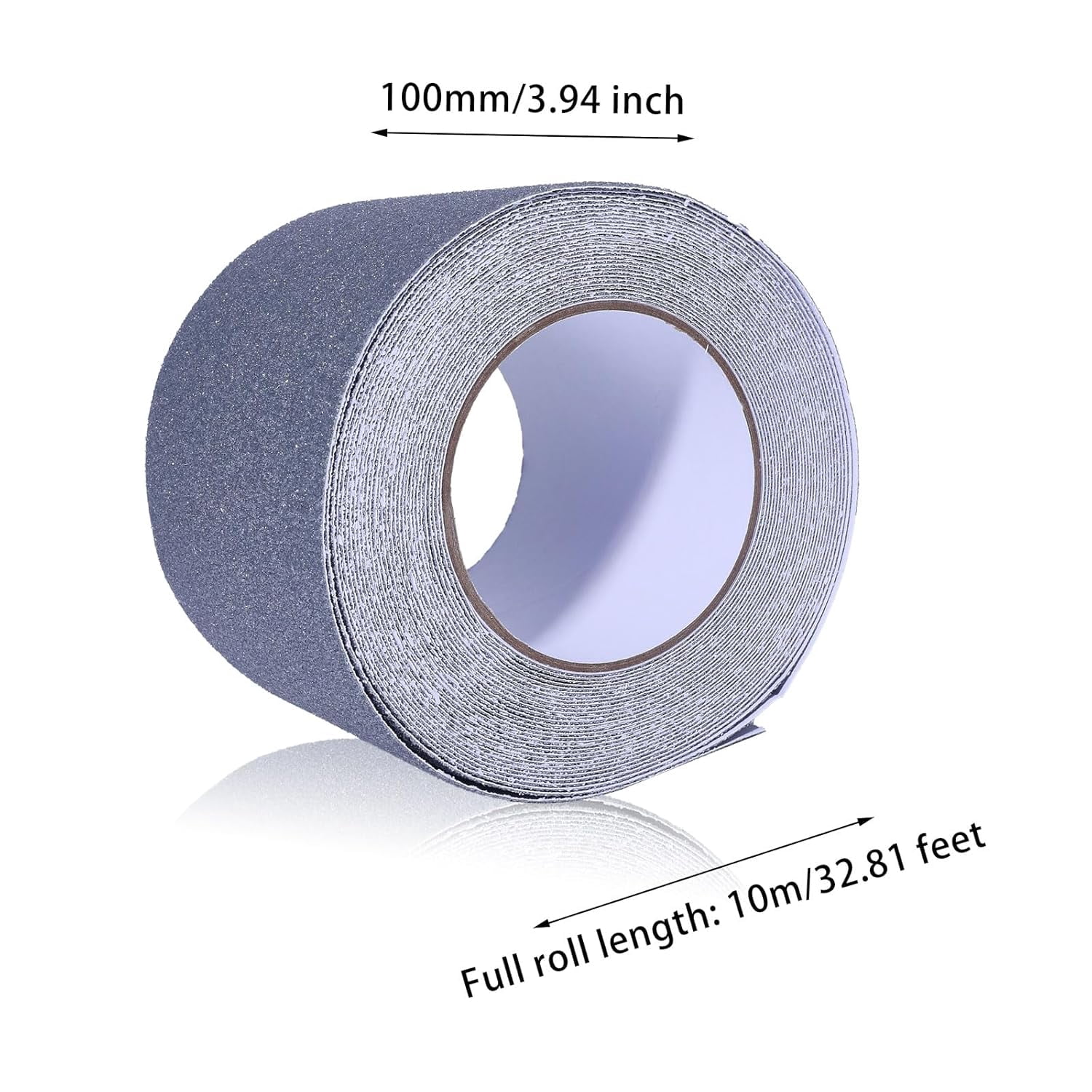 32.8 feet PVC Anti Slip Tape Warning Adhesive Tape Floor Warning for Steps Ramps Gray Adhesive for Stairs Safety Indoor Outdoor for DIY