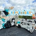 thumbnail image 3 of Blue Orange Halloween Happy Boo Day Yard Banner Halloween Birthday Decoration Boy Ghost Boo Spooky Happy Boo Day Yard Sign for Halloween Decorations Indoor or Outdoor, 3 of 6