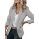 thumbnail image 1 of Chaquetas de manga larga para trabajo de oficina con frente abierto informal para mujer Blazer con bolsillos, 1 of 2