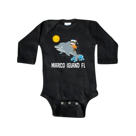 

Inktastic Marco Island Florida Vacation Gift Baby Boy or Baby Girl Long Sleeve Bodysuit