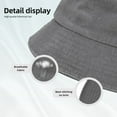 thumbnail image 3 of Chipotle Mexican Grill Washed Bucket Hat For Men Women Denim Bucket Hat Sun Hat Cowboy Fishing Beach Hat, 3 of 5