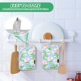 thumbnail image 4 of Yayeee Pot Holders Kitchen Heat Resistant with Pocket 7"x9.8" Cotton Oven Cooking Hot Pads, Blue Floral, 4 of 7