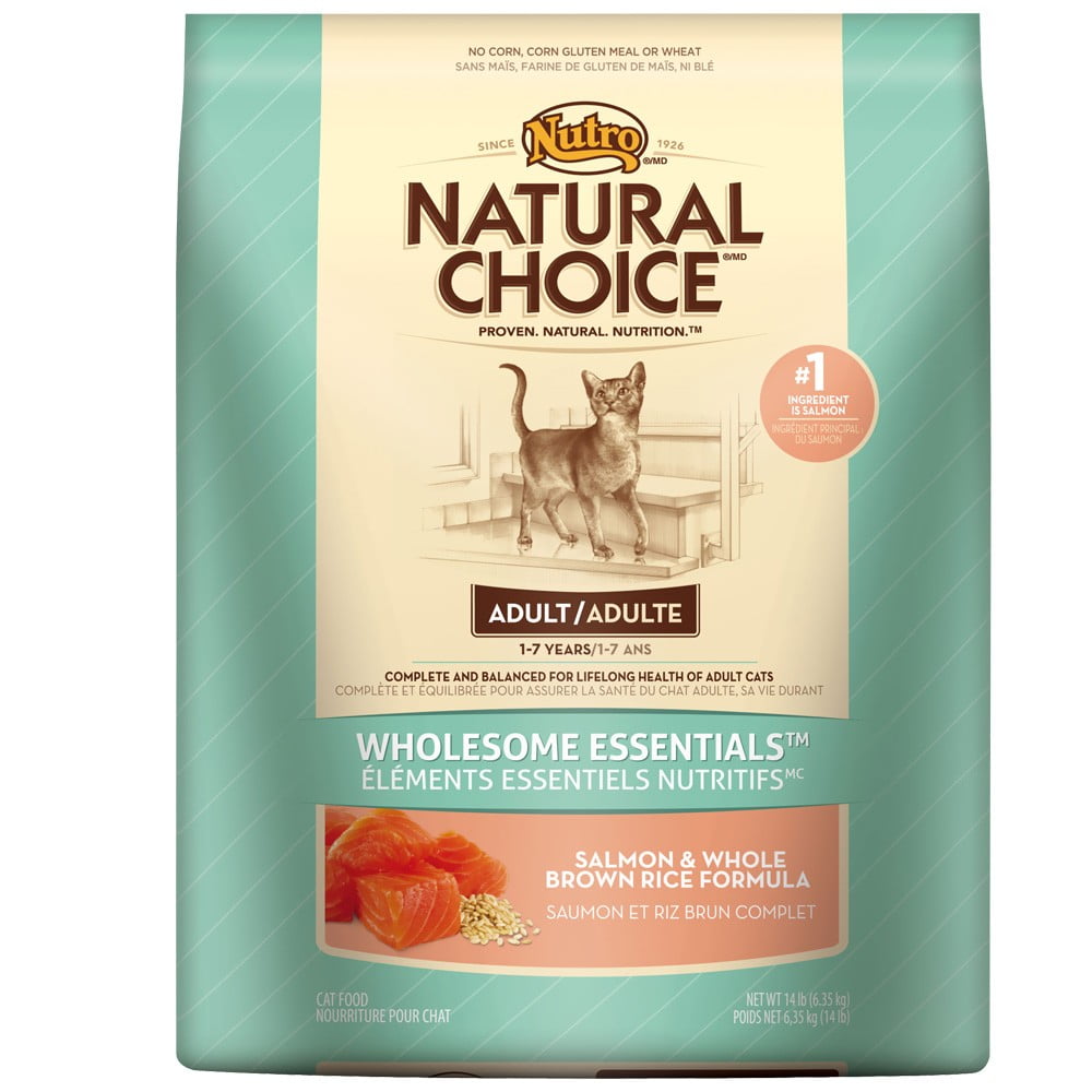 Nutro Wholesome Essentials Salmon & Brown Rice Recipe Adult Dry Cat Food, 14 lbs.