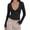 Blue, variant on Women Y2k Polka Dot Blouse Long Sleeve Shirt Vintage Slim Fit V Neck Low Cut Going Out Crop Top Teen Girls Fall T Shirts