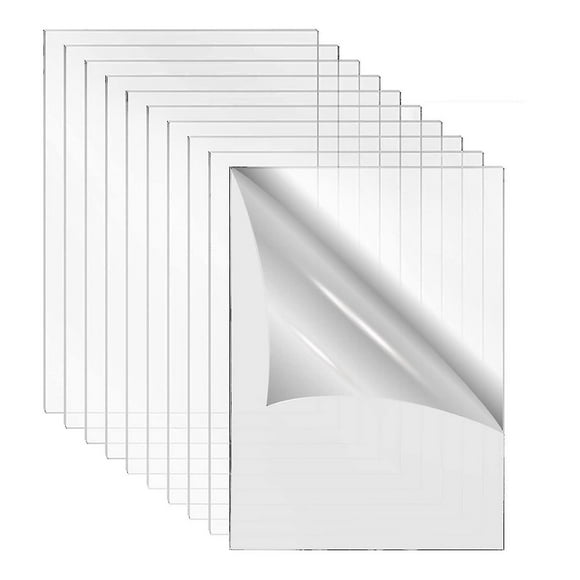 Acrylic Sheet Clear Cast For Plexiglass 4 Inch X 6 Inch 0.08 Inch Thick (2mm) For Photo Frame Repla