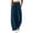 Blue, variant on Women Casual Wide Leg Palazzo Lounge Pants Comfy Soft Loose Flowy Yoga Pants Smocked High Waisted Barrel Sweatpants