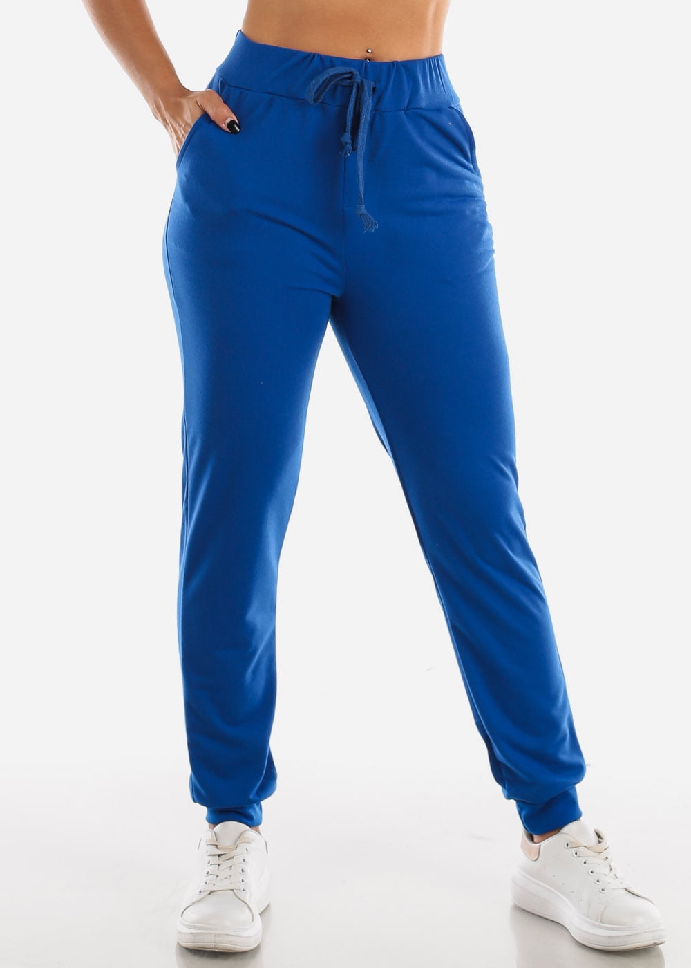 womens royal blue joggers