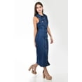 thumbnail image 2 of Vestido denim sin mangas Roman Fashion /Juvenil, 14389 (Azul dark) azul oscuro G, 2 of 5