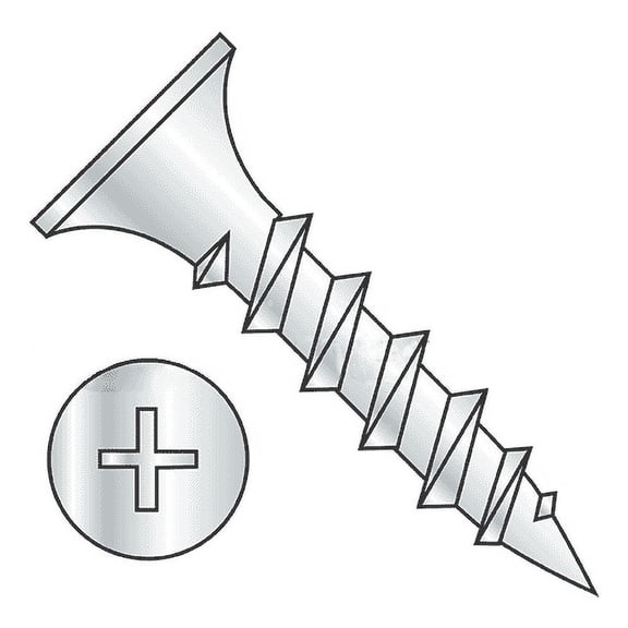 #6-9 x 1 1/2" Coarse Drywall Screws / Phillips / Bugle Head / Steel / Zinc Plating (Quantity: 6000 pcs)