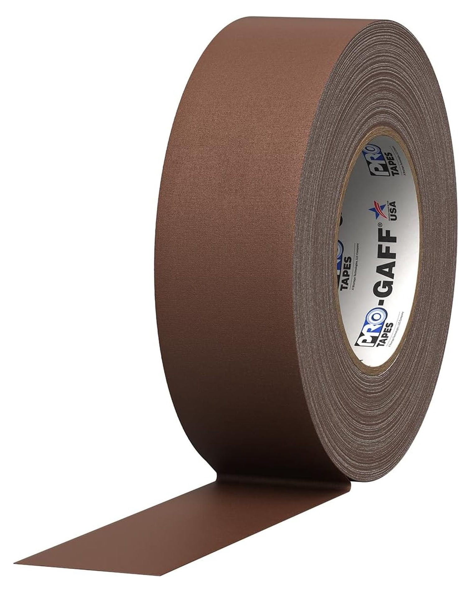 Tapes Gaff Premium Matte Cloth Gaffer's Tape With Rubber Adhesive, 11 mils Thick, 55 yds Length, 2" Width, Brown (Pack of 1)