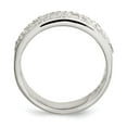 thumbnail image 2 of White Sterling Silver Ring Band Fashion Cubic Zirconia CZ Clear, 2 of 3