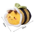 thumbnail image 6 of Bee Plush Toy Fluffy Soft Cartoon Doll Sleeping Accompany Back Cushion Stuffed Animal Doll Plush Pillow Ornament Birthday Gift, 6 of 8