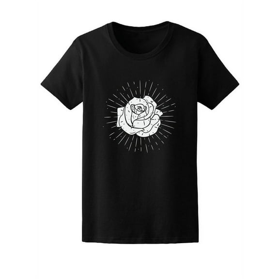 Beautiful Vintage Rose Sketch T-Shirt Men -Image by Shutterstock, Male Large