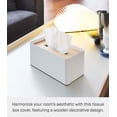 thumbnail image 2 of Yamazaki Home Tissue Box Cover - Rectangle, Ash, Steel, Lid, No Assembly, 2 of 7