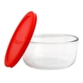 thumbnail image 2 of Rangement en verre Rond 4 tasses/946 mL avec couvercle rouge Storage PlusMC de PyrexMD, 2 of 2