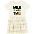 thumbnail image 3 of Inktastic Wild and Two Cute Lion Birthday Girls Toddler Dress, 3 of 5