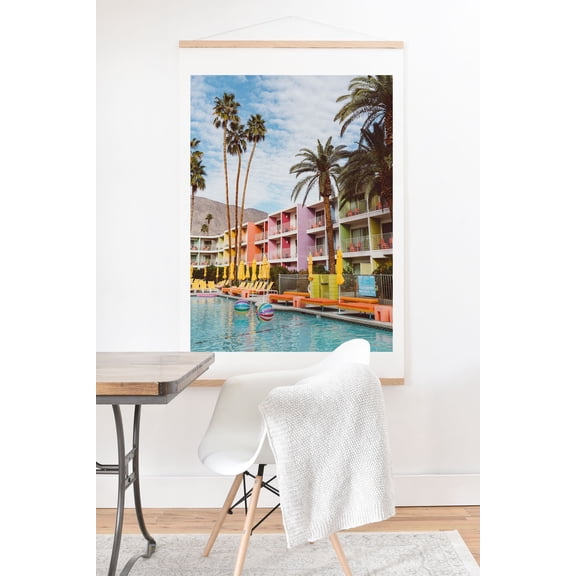 Society6 Bethany Young Photography Palm Springs Pool Day VII Art Print & Hanger 8" x 10"