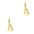 thumbnail image 1 of QualitChoice 1 Paire de Chaussettes Hautes pour Femmes 52 cm Style Preppy Jaune Vif 2Set, 1 of 6