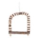 thumbnail image 4 of Juguete de percha de madera para pájaros, juguete de columpio para pájaros, columpio colgante para pájaros, soporte de percha de madera fiel a su promesa, 4 of 8