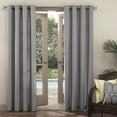 thumbnail image 5 of Sun Zero Sailor Indoor/Outdoor Uv Protectant Room Darkening Grommet Curtain Panel, 54"X108", Gray, 5 of 7