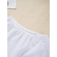 thumbnail image 5 of YONGHS Kids Girls Ballet Dance Skirt Skating Over Scarf Chiffon Wrap Skirts White 10-14, 5 of 7